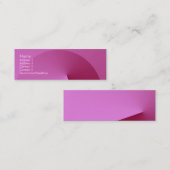 ピンクコーナー2幾何学的な角の名刺 スキニー名刺 (正面/裏面)