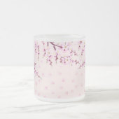 ピンクコーヒーマグ フロストグラスマグカップ (中央)