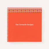 ピンクコーラルアンドピーチ ノートブック (正面)