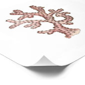 ピンクコーラルシー海航海のバスルーム フォトプリント            (角)