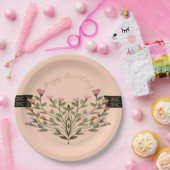 ピンクコーラルパステル ペーパープレート (パーティー)