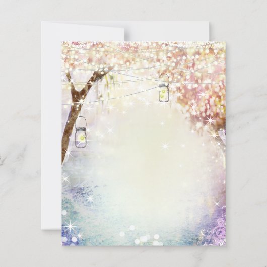 ピンクコーラルパープルブルーフォレストフェアリータ結婚ーレ (裏面)