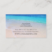 ピンクコーラルビーチスパリゾートブティックB&B 名刺 (裏面)