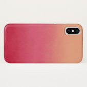 ピンクコーラルピーチグラデーション抽象芸術トレンディー2019カラー Case-Mate iPhoneケース (裏面(横))