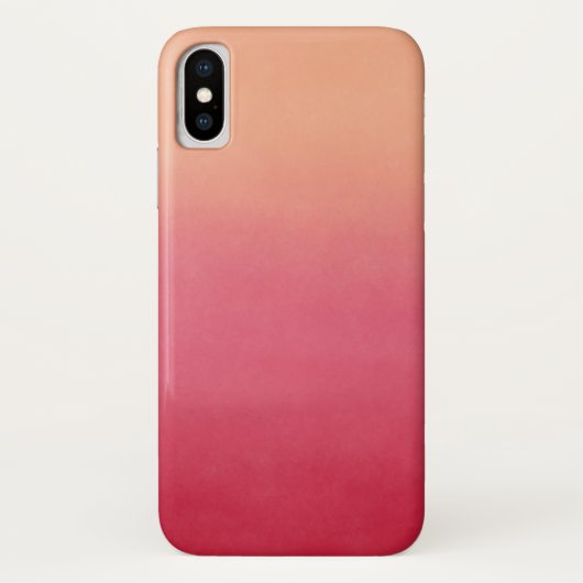 ピンクコーラルピーチグラデーション抽象芸術トレンディー2019カラー Case-Mate iPhoneケース (裏面)