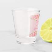 ピンクコーラルフローラ結婚披露宴 ショットグラス (左)