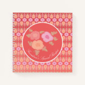 ピンクコーラル＆ピーチ ノートブック (正面)