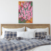ピンクコーンジンジャーアルピニア熱帯花フローラ キャンバスプリント (インサイチュ (寝室))