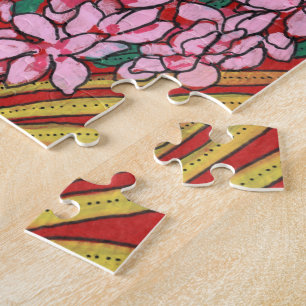 ピンクコーンジンジャーアルピニア熱帯花フローラ ジグソーパズル