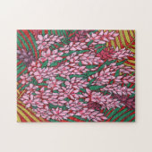 ピンクコーンジンジャーアルピニア熱帯花フローラ ジグソーパズル (横)