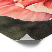 ピンクコーンポピー植物性ポスターキャンバスプリント ポスター (角)