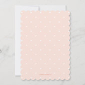 ピンクゴルフをテーマにしたフローラとハート結婚ズ 招待状 (裏面)