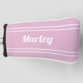 ピンクゴルファースポーツレディーストレンディー モノグラムの ゴルフヘッドカバー (正面)