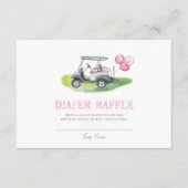 ピンクゴルフオムツラッフルエンクロージャカード エンクロージャーカード (正面)