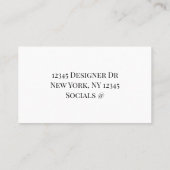 ピンクゴルフカートパーソナライズされた 名刺 (裏面)