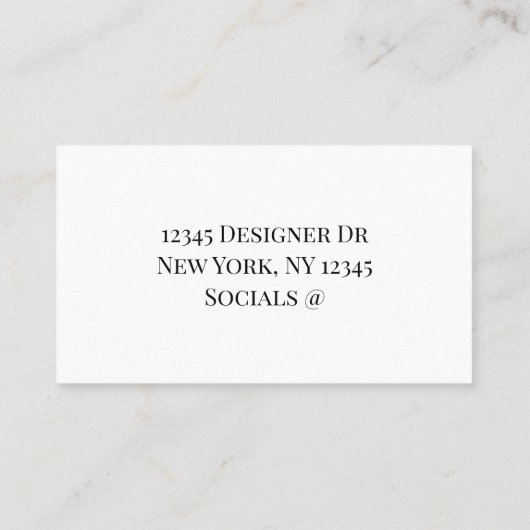 ピンクゴルフカートパーソナライズされた 名刺 (裏面)