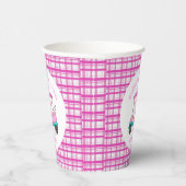 ピンクゴルフカートベビー供給ベビーシャワー 紙コップ (右)