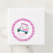 ピンクゴルフカートベビー用品ベビーシャワーありがとう フェイバータグ (インサイチュ)