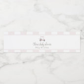 ピンクゴルフカート ペットボトルラベル (シングルラベル)