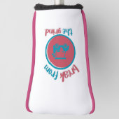 ピンクゴルフカートBFTGパターカバー ゴルフヘッドカバー (回転90)