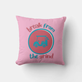 ピンクゴルフカートBFTG枕 クッション