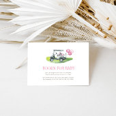 ピンクゴルフブックスベビー エンクロージャーカード