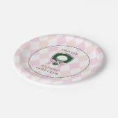 ピンクゴルフホールinワンガールスポーツ1st誕生日 ペーパープレート (アングル)