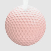 ピンクゴルフボールスポーツ オーナメント (正面)
