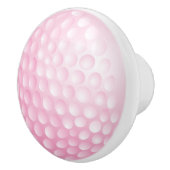 ピンクゴルフボールデザイン セラミックノブ (右)