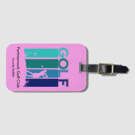 ピンクゴルフ荷物タグ ラゲッジタグ