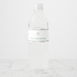 ピンクゴルフ誕生日ウォーターボトルラベル ペットボトルラベル