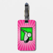 ピンクゴルフ ラゲッジタグ (裏面縦)