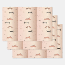 ピンクゴンドラ(Pink Gonandas)ヴェネツィアイタリアのラッピング紙 ラッピングペーパーシート