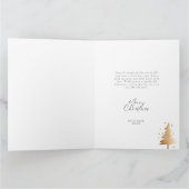 ピンクゴールデンクリスマスツリー カード (内部)