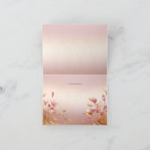 ピンクゴールデン葉フローラサンキューカード サンキューカード