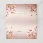 ピンクゴールデン葉フローラ座席表 プレイスカード (外部開封)