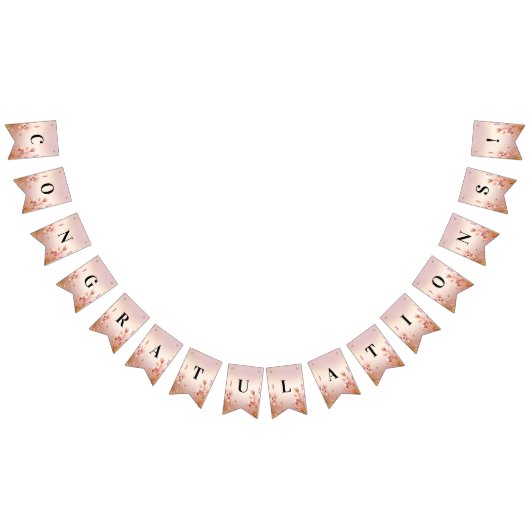 ピンクゴールデン離れフローラバンティング国旗 バンティングフラッグ (全)