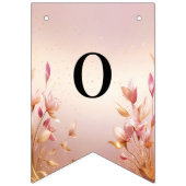 ピンクゴールデン離れフローラバンティング国旗 バンティングフラッグ (第2の旗)