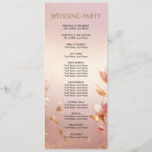 ピンクゴールデン離れフローラ結婚式 プログラム (裏面)