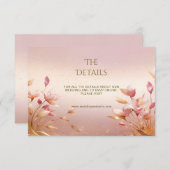 ピンクゴールデン離れフローラ詳細 エンクロージャーカード (正面/裏面)