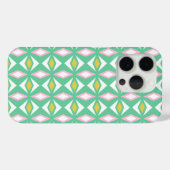 ピンクゴールドとグリーンダイヤモンド Case-Mate iPhoneケース (裏面 (横))