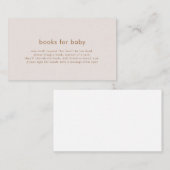 ピンクゴールドのベビーカードブック エンクロージャーカード (正面/裏面)