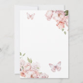 ピンクゴールドの女の子 キンセアニエラ セーブ・ザ・デート カレンダー 招待状 (裏面)