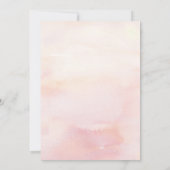 ピンクゴールドの小さなかぼちゃのキュートでエレガントなベビーシャワー 招待状 (裏面)