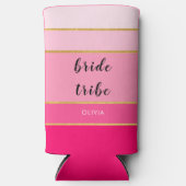 ピンクゴールドの花嫁部隊 バチェロレッテ スリム缶クーラー (正面)