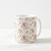 ピンクゴールドの花 コーヒーマグカップ (正面右)