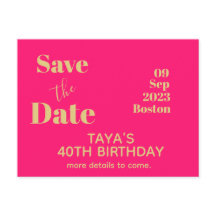 ピンクゴールドの誕生日  保存日付  