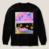 ピンクゴールドの輝きが始まる - Light Begins Within トライブレンドTシャツ (デザイン正面)
