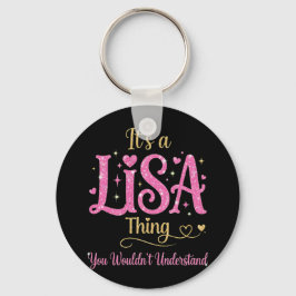ピンクゴールドのLisaグッズ 女性へのプレゼント キーホルダー