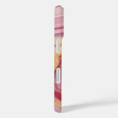 ピンクゴールドアゲート モダンチック 名前 Case-Mate iPhoneケース (裏面 / 右)